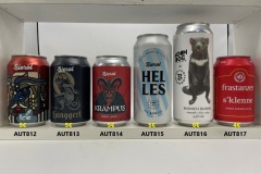 AUT812-817 Bierol Iceman, Bierol Ganggerl Black Lager, Bierol Krampus Wiener lager, Bierol Helles, Bevog x Moon Dog Collab Tasmanian Devil Munich Dunkel EXTINCTION SERIES (strong limited) , Frastanzer s´klenne, Österreichische Bierdosen, Bierdose Österreich, beer can Austria, Bierdosensammler Österreich, beer can collection