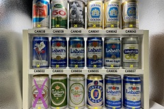 CAN026-043 Amstel Beer Canada, Carlsberg Beer Canada, Carlsberg light Canada, Fosters Lager Canada, Labatts Pilsner Beer, Labatts Oslo 1952, Labatts Canadian Beer, Labatts Pilsener, Labatts Pilsener Blue Light, Labatts Lite, Labatts Legere Light, Labatts 50 Ale, Labatt ICE Beer, Molson Golden Beer Can, Canadian Beer Can Collection, Beer Can from Canada