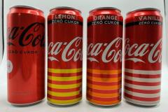 CCS057 Coca Cola Zero Cukor UJ, Lemon, Orange, Vanilla Set 2021 Hungary 8 EURO