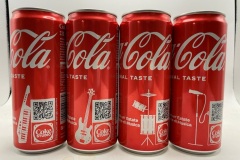 CCS058 Coca Cola Musica Edition 4 Can Set 2022 Italia  8 EURO Coke can collector Coke Can Collector