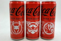 CCS062 Coca Cola Zero Avengers Edition 3 Can Set 2023 Germany 9 EURO  Coke can collector Coke Can Collector