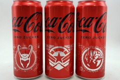 CCS064  Coca Cola Zero Avengers Edition 3 Can Set 2023 Austria 9 EURO  Coke can collector Coke Can Collector