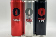 CCS069 Coca-Cola Slim Bottle Edition 2006 Australia 300ml Slim Cans 3 Can Set 9 EURO Coke can colection, coke can set, coke collector