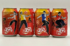 CCS076 Coca-Cola original "Coke 360 UEFA EURO 2004 Edition 4 Can Set Netherlands 12 EURO Coke can colection, coke can set, coke collector