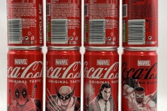 CCS079 Coca-Cola Marvel Edition 2024 NORTH MACEDONIA 330ml 4 Can set 16 EURO  Coke can colection, coke can set, coke collector