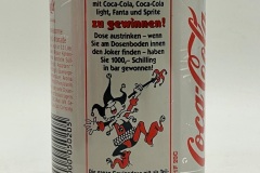 CCC556 Coca-Cola Light "Joker Dose" 1994 Austria 330ml 2 EURO  Coke can collector, Coca-Cola Collection, Coke Collector