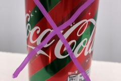 CCC408 Original Taste "green stipes" 150ml Slim Can 2019 Switzerland 2 EURO Coke can colection, coke can set, coke collector