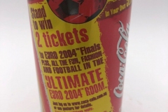 CCC168 "Win 2 Tickets Euro 2004" Singapore 2 EURO Coke Collection, Coke Collector, Coke Can Collection, Cola Dosen Sammlung