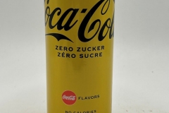 CCC442 Coca Cola Zero Flavors Lemon  Slim 250ml 2021 for Austria & Switzerland Belgium 2 EURO Coke can colection, coke can set, coke collector