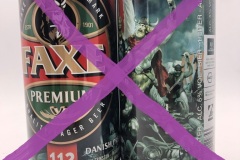 DEN104 Faxe Premium 112 Jahre alt, Dänische Bierdose 1 Liter, Danish 1 liter beer can, beer can collector