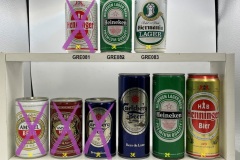 GRE075-083 Amstel Beer, Carlsberg Beer brewed in Greece, Carlsberg Beer 500ml, Heineken Greece 50cl, Henninger Bier Greece, Henninger Lager Beer Greece, Heineken Greece 33cl Can, Germania Lager 330ml, Griechenland Bierdose, Beer Can Collector, Greek beer can collection, beer cans from Greek, Bierdosensammlung Griechenland, Greec beer can Collector