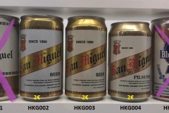 HKG001-005 San Miguel Beer brewed in Hong Kong, San Miguel beer Hong kong, San Miguel Pilsener Hong Kong, Pabst Blue Ribbon Beer brewed in Hongkong, Hong Kong Beer Can Collector, Bierdose aus Hong Kong