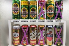 HUN001-012 Hungary beer can collection , Ungarische Bierdose