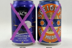 NZL030-031 Macs Apparition Hazy IPA, Speight´s Gold Medal Ale, New Zealand Craft Beer, New Zealand beer can collection, Beer Can Collector New Zealand