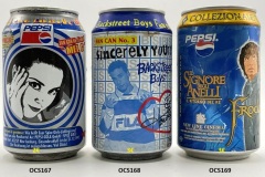 OCS167-169 Pepsi Fan Can No.5 von 6 \"Mel C\" Germany 1997, Pepsi Fan Can No. 3 Backstreet Boys Fan Edition Sincerly Yours, Pepsi Collezionale Il Signore Degli Anelli Frodo Italy, Pepsi Limited Edition Cans, Pepsi Can Collection, Pepsi Can Collector