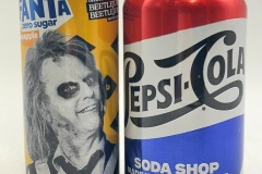 OCS181-182 Fanta Zero Sugar Pineapple Beetlejuice Edition 2024 Australia 250ml, Pepsi-Cola Soda Shop 2024 USA 355ml,Energy Can Collector, Fanta Can Collector, Softdrink can collector, Energy Drink Dosen Sammlung