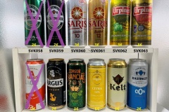 SVK052-063 Argus Lager, Argus Strong, Corgon Rancias, General Pivo Citra 12%, Kelt, Rastinger 0, Rastinger 4, Rastinger 7, 0, Saris 10%, Saris 12%, Urpiner Slovakia, Slovakia Beer Can Collector, Slowakische Bierdosen, Slovakei Bierdosensammlung